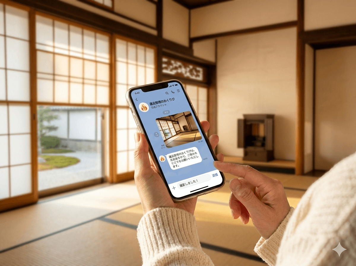 写真を送るだけで見積もり
